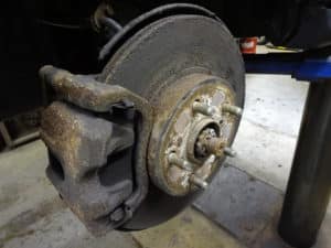 Brake rotor rust