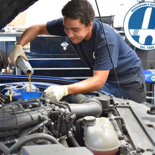 Oil Change in Towson MD by Hollenshades Auto Service