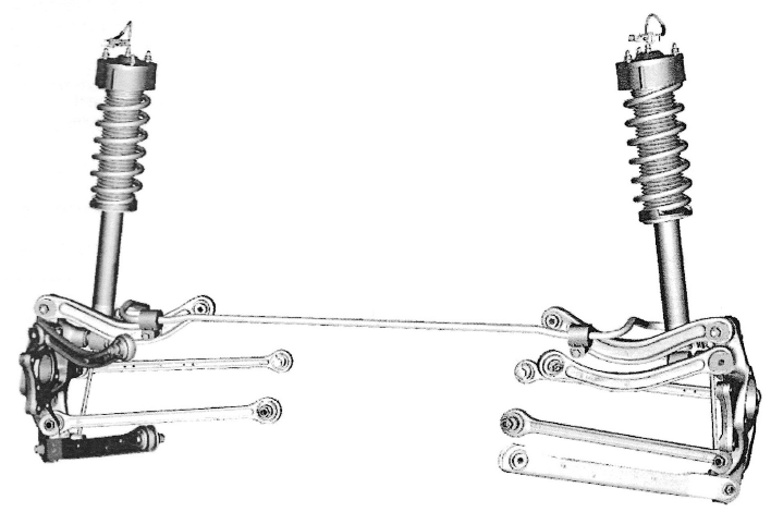 Image of a CT6 five-link rear suspension